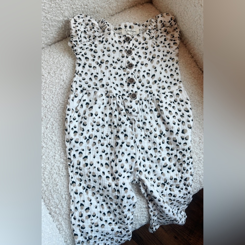 Jessica Simpson cheetah jumpsuit 2t